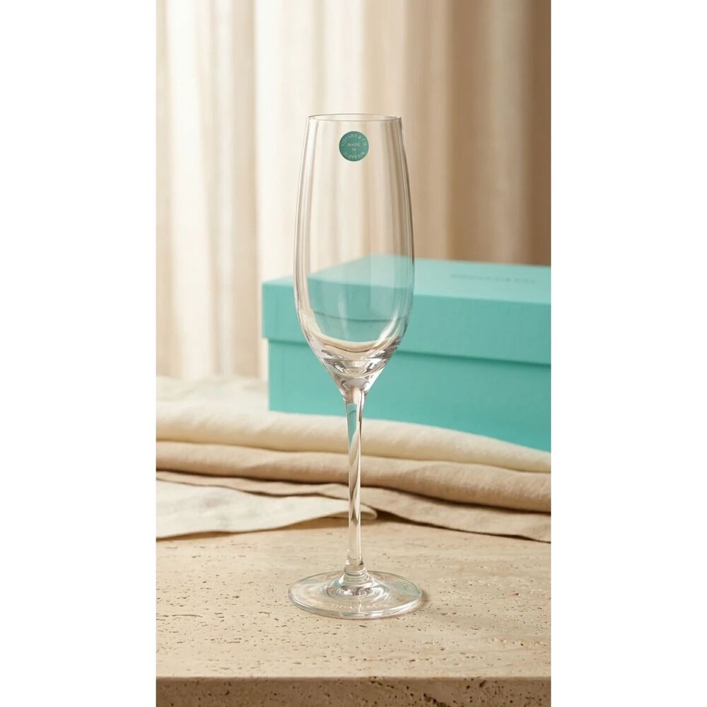 Tiffany & Co. — Champagne Flute 8OZ · Crystal · Sz 8oz